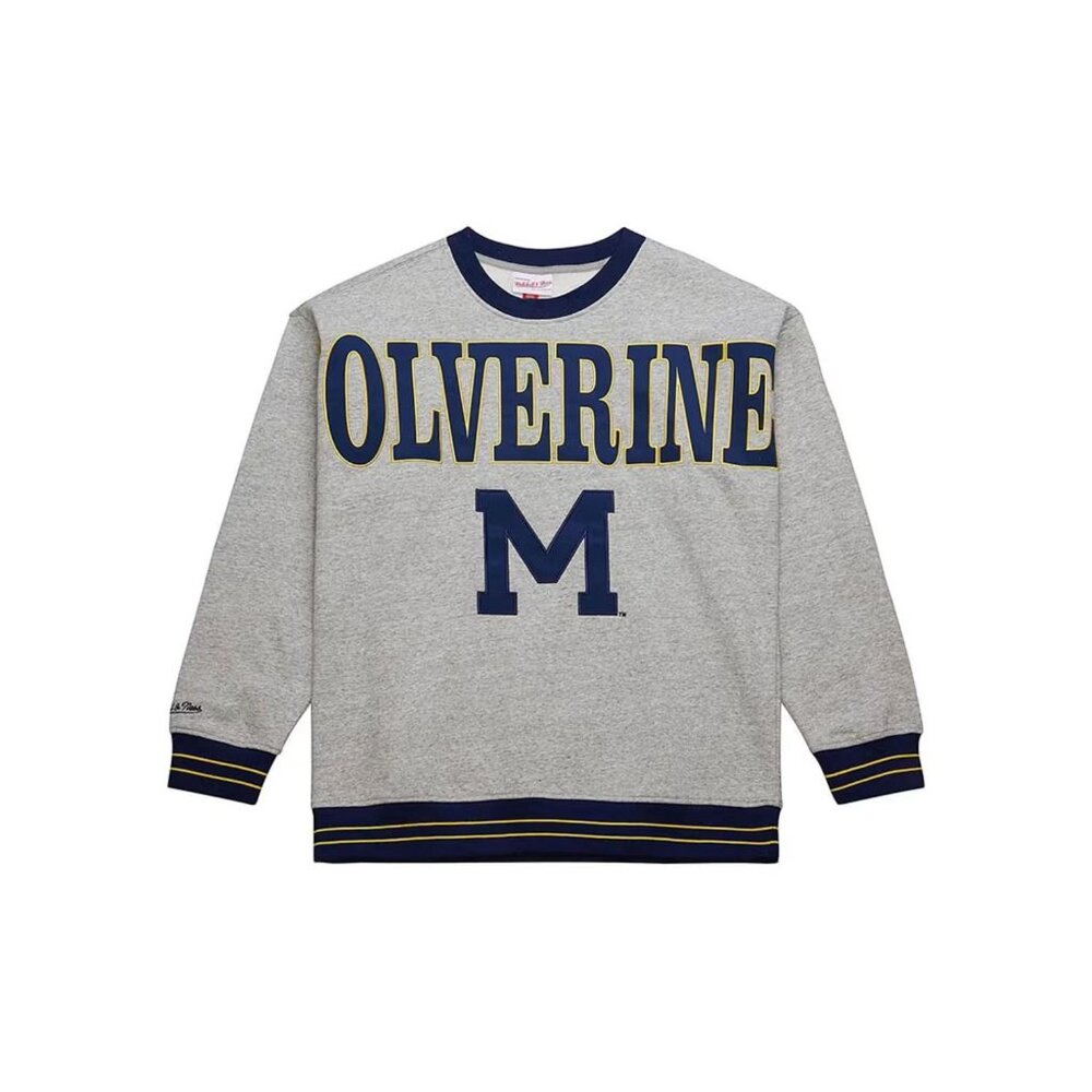 University Of Michigan Apparel Mens XL Wolverines Vintage Logo Sweatshirt NWT‎